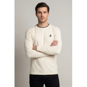 U.S Grand Polo equipment & apparel Ανδρική μακρυμάνικη μπλούζα AU02843ABNER_BEA0952 ΜΠΕΖ