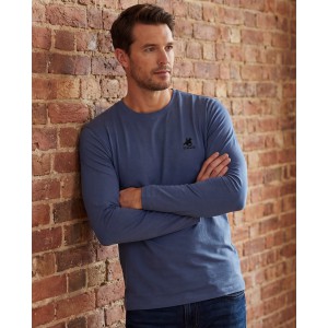 U.S Grand Polo equipment & apparel Ανδρική μακρυμάνικη μπλούζα  AU02843ABNER_BLA7400 ΡΑΦ