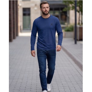 U.S Grand Polo equipment & apparel Ανδρική μακρυμάνικη μπλούζα AU02843ABNER_NEA2050 Navy