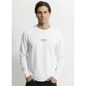 Life Style Butiken Ανδρική Μακρυμάνικη Μπλούζα LS1206099 Λευκό