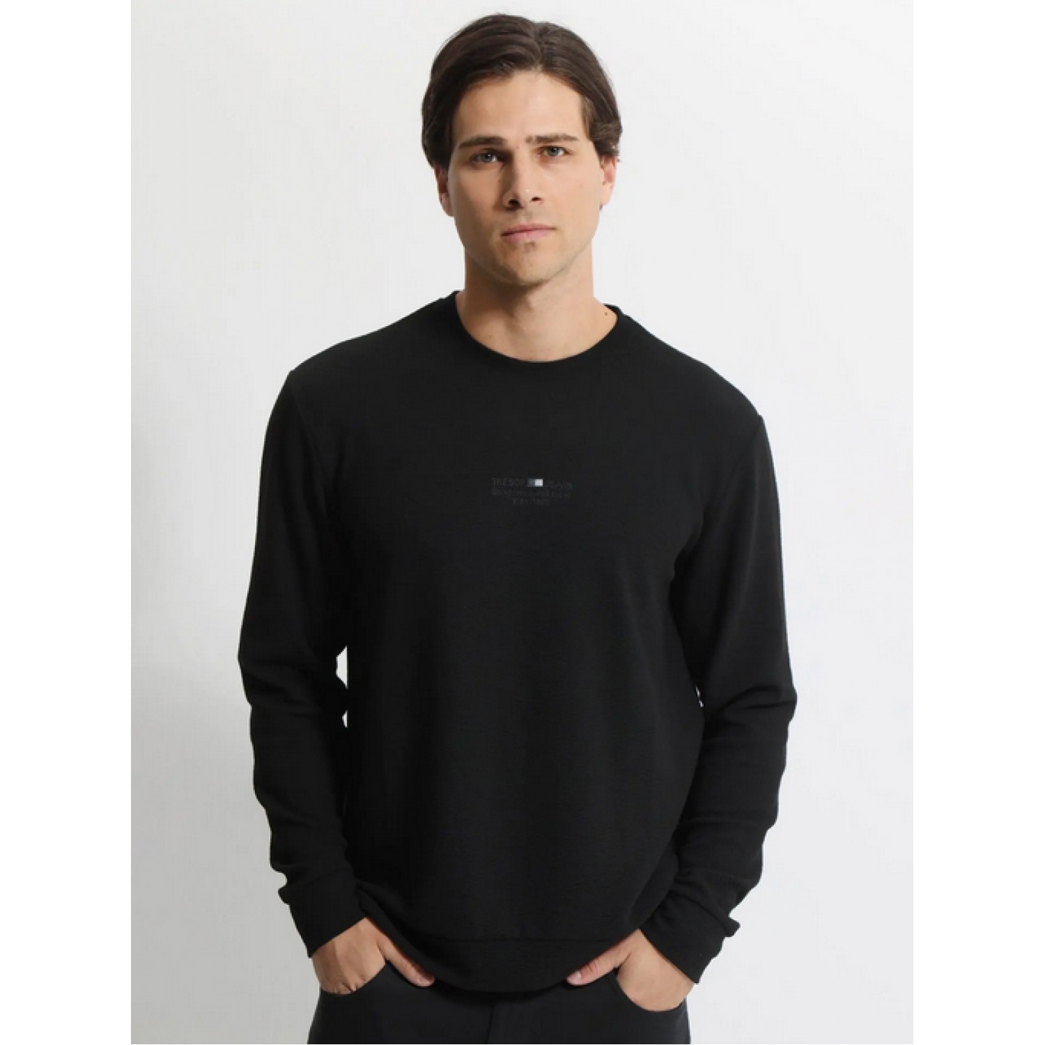 Life Style Butiken Ανδρική Μακρυμάνικη Μπλούζα LS1206099 Black