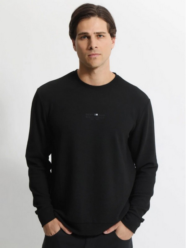 Life Style Butiken Ανδρική Μακρυμάνικη Μπλούζα LS1206099 Black
