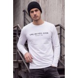 Life Style Butiken Ανδρική μακρυμάνικη μπλούζα LS12681013 WHITE 1