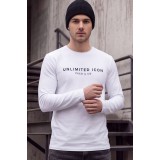 Life Style Butiken Ανδρική μακρυμάνικη μπλούζα LS12681013 WHITE 4