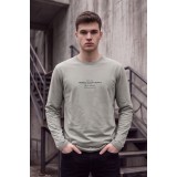 Life Style Butiken Ανδρική Μακρυμάνικη Μπλούζα Slim Fit 100% Βαμβακερή LS10773 ΜΕΝΤΑ 1