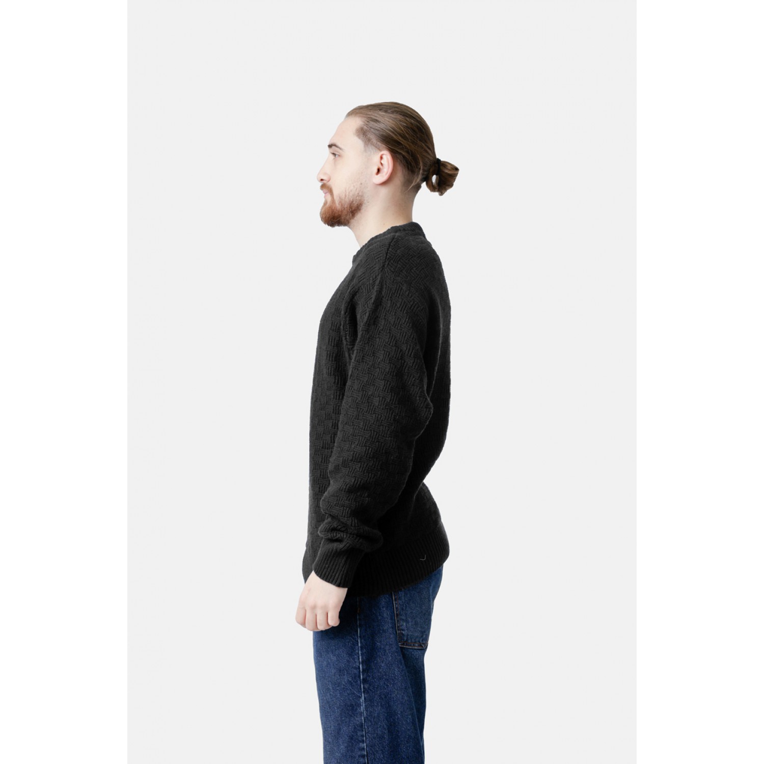 Life Style Butiken Ανδρικό Πουλόβερ Με Στρογγυλή Λαιμόκοψη LS12598012 Black