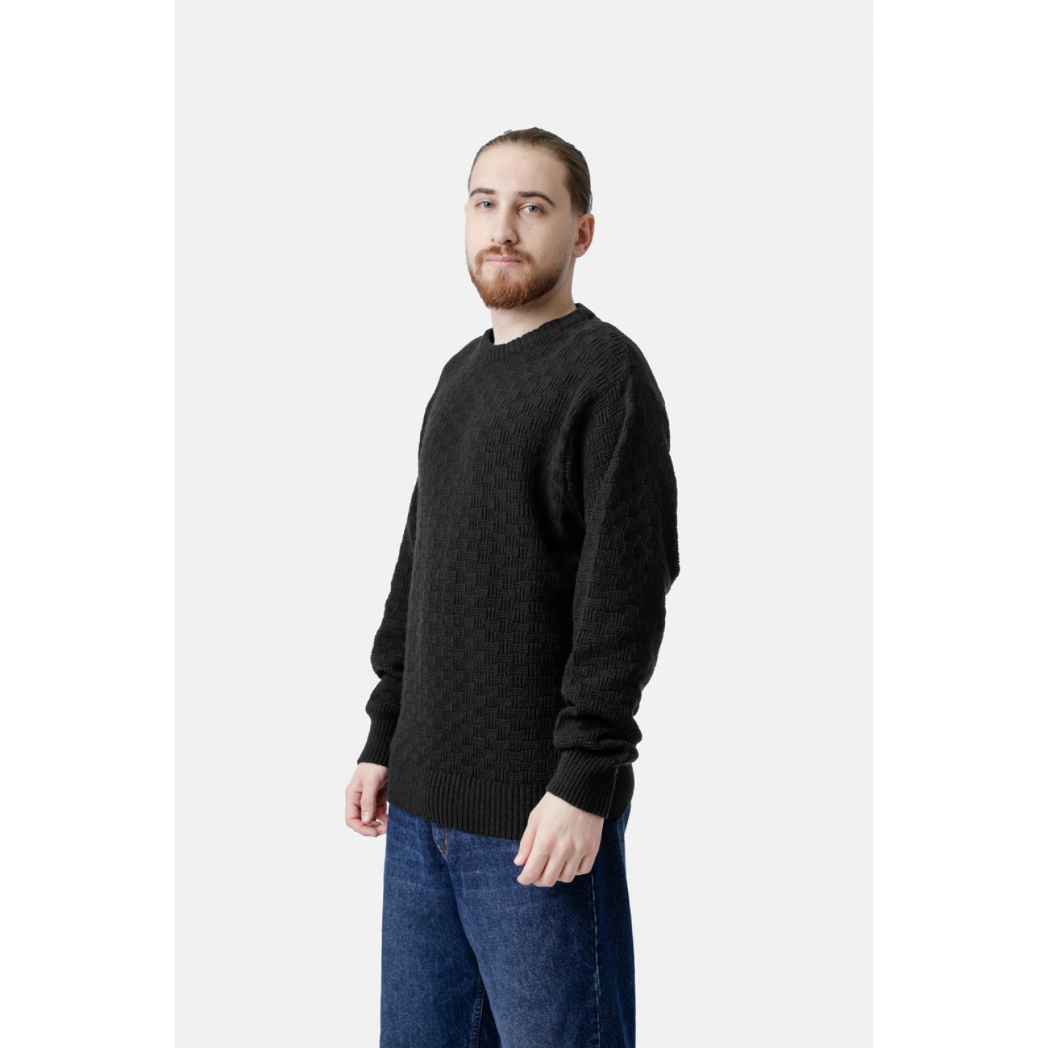 Life Style Butiken Ανδρικό Πουλόβερ Με Στρογγυλή Λαιμόκοψη LS12598012 Black