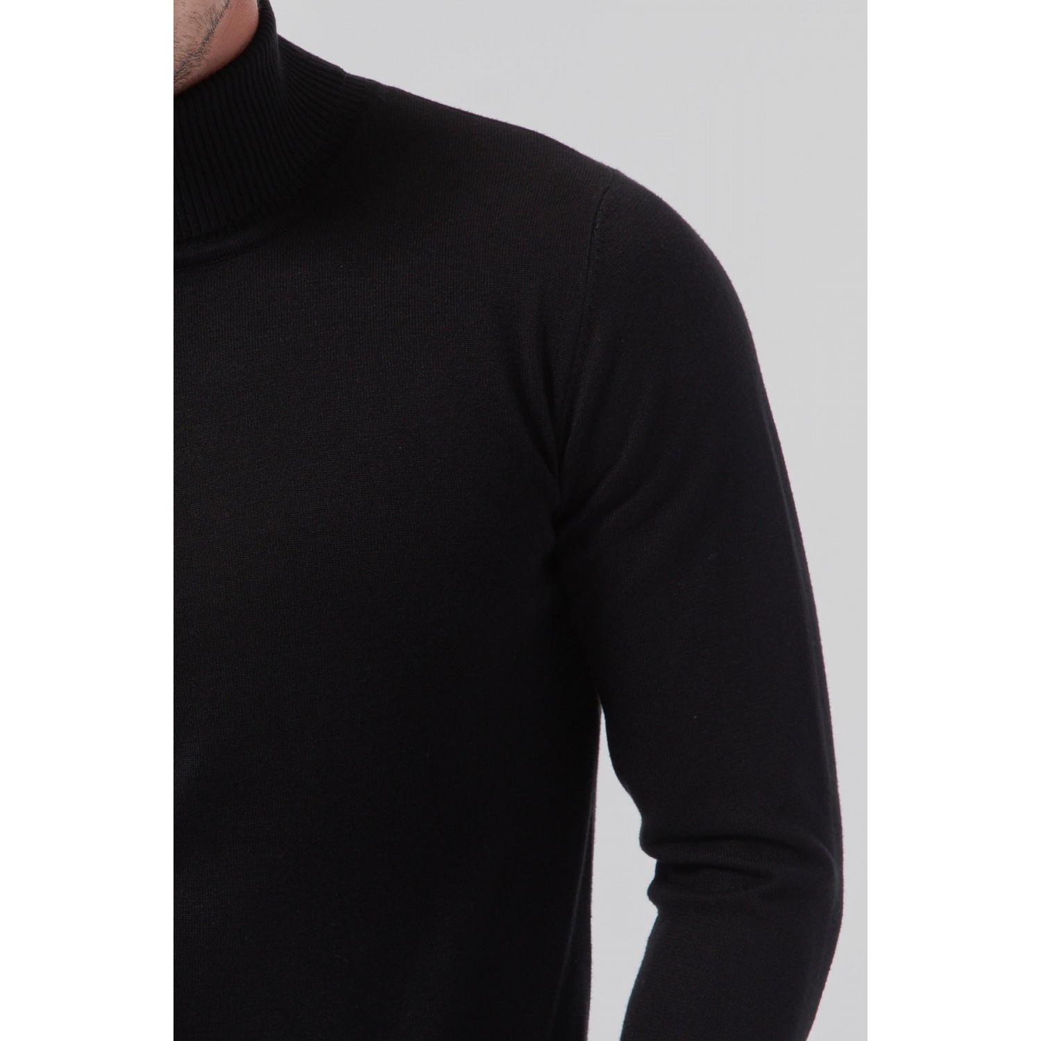 Life Style Butiken Ανδρικό λεπτό πλεκτό ζιβάγκο LS1M003 Μαύρο