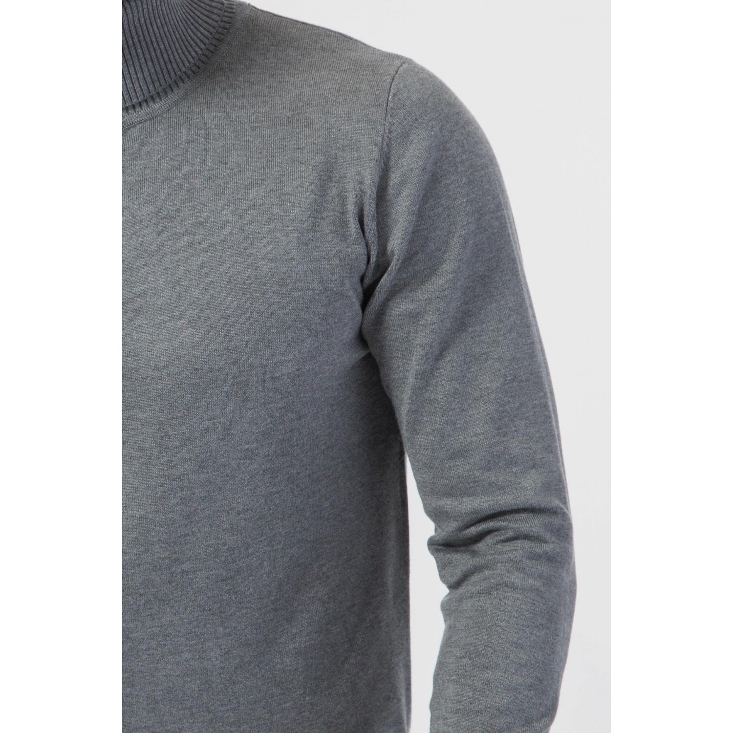 Life Style Butiken Ανδρικό λεπτό πλεκτό ζιβάγκο LS1M003 Γκρι