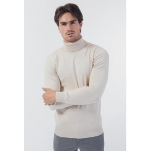 Life Style Butiken Ανδρικό λεπτό πλεκτό ζιβάγκο LS1M003 Μπεζ