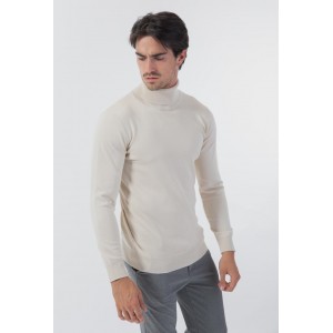 Life Style Butiken Ανδρικό λεπτό πλεκτό ζιβάγκο LS1M003 Μπεζ