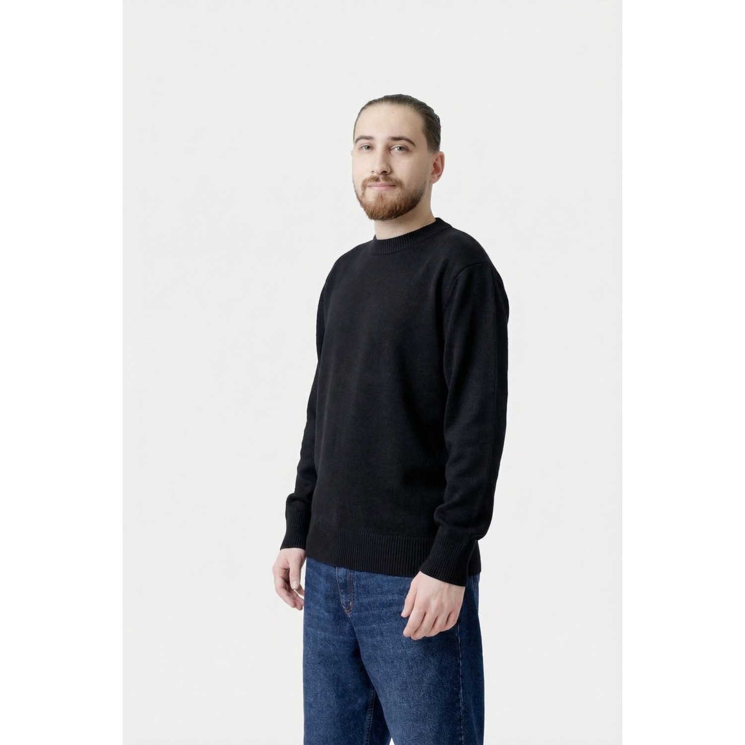 Life Style Butiken Ανδρικό Πουλόβερ Με Στρογγυλή Λαιμόκοψη LS12598003 Black