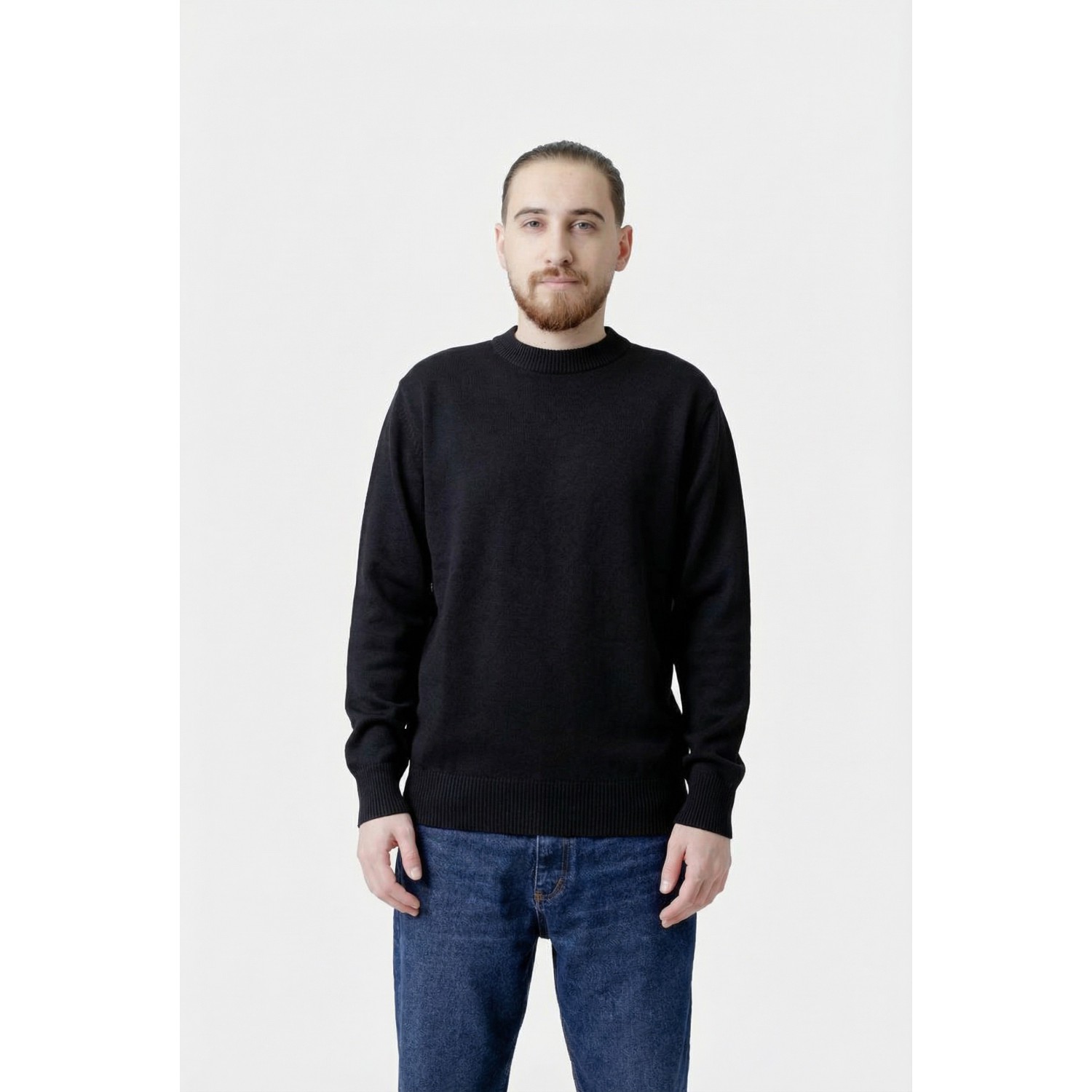 Life Style Butiken Ανδρικό Πουλόβερ Με Στρογγυλή Λαιμόκοψη LS12598003 Black