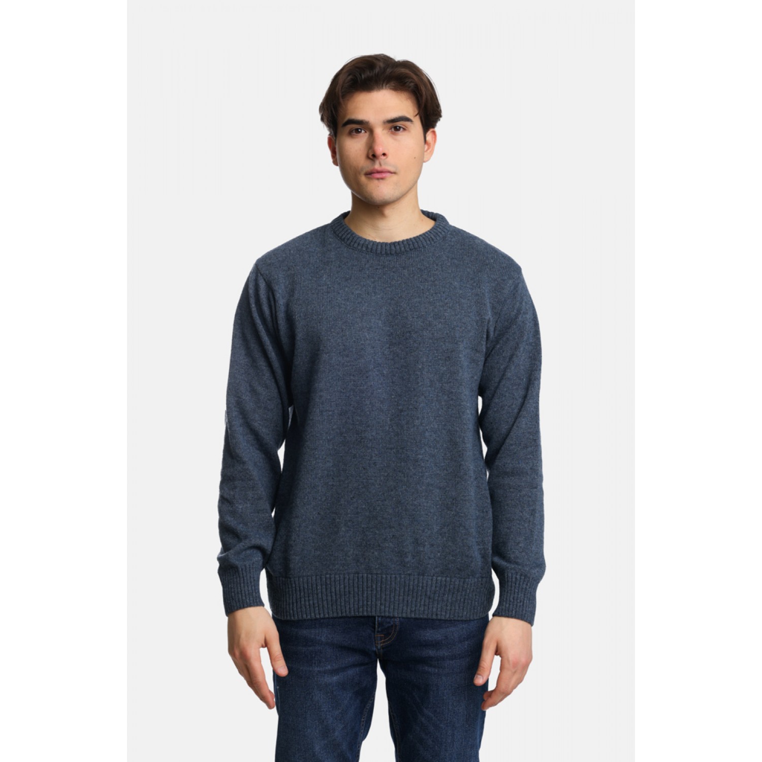 Life Style Butiken Ανδρικό Πουλόβερ Με Στρογγυλή Λαιμόκοψη LS2498007 Navy Κανονική Εφαρμογή