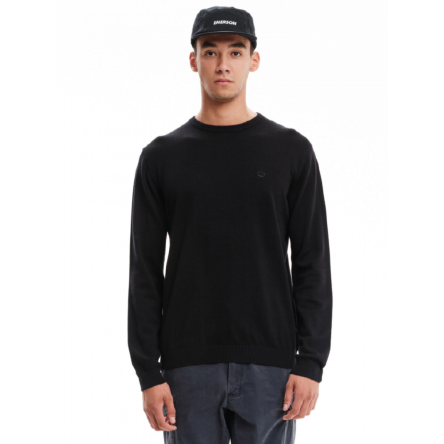 EMERSON Ανδρικό Πλεκτό Πουλόβερ 232.EM70.90 Black 