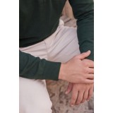 Life Style Butiken Ανδρικό Πλεκτό Half-Zip Πουλόβερ Βαμβακερό με Φερμουάρ LS12683024 Κυπαρισσί 7