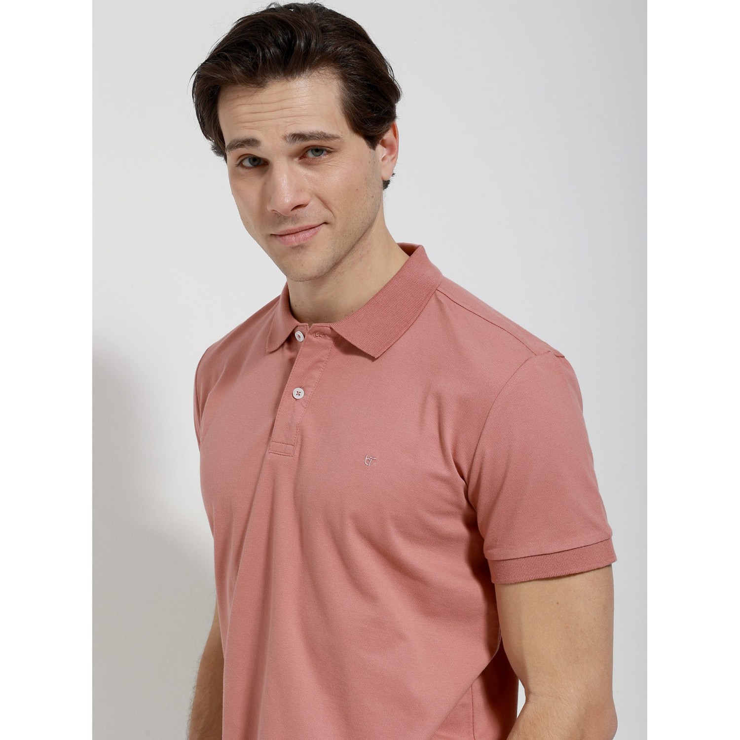 Life Style Butiken Ανδρική Κοντομάνικη Μπλούζα Polo LS1207070 Dusty Pink
