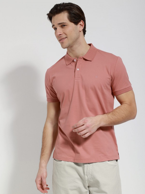 Life Style Butiken Ανδρική Κοντομάνικη Μπλούζα Polo LS1207070 Dusty Pink