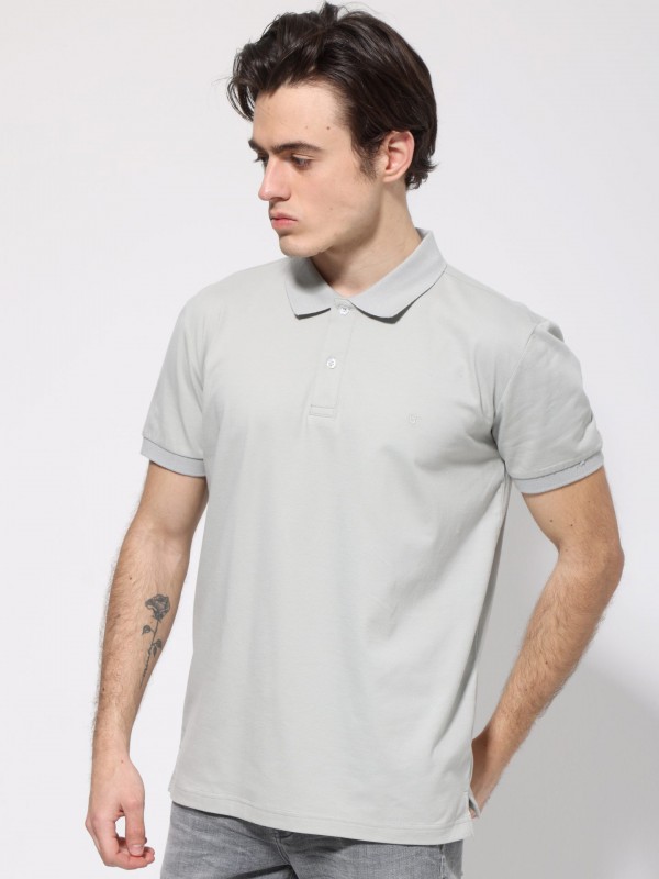 Life Style Butiken Ανδρική Κοντομάνικη Μπλούζα Polo LS1207070 Γκρι