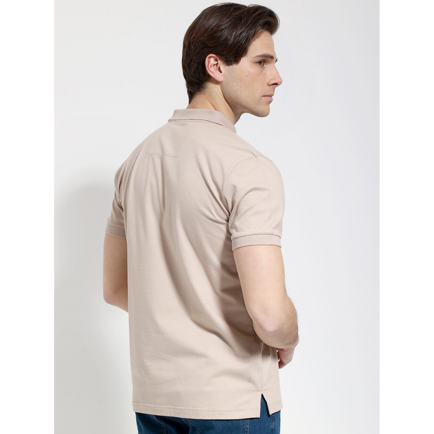 Life Style Butiken Ανδρική Κοντομάνικη Μπλούζα Polo LS1207070 Μπέζ