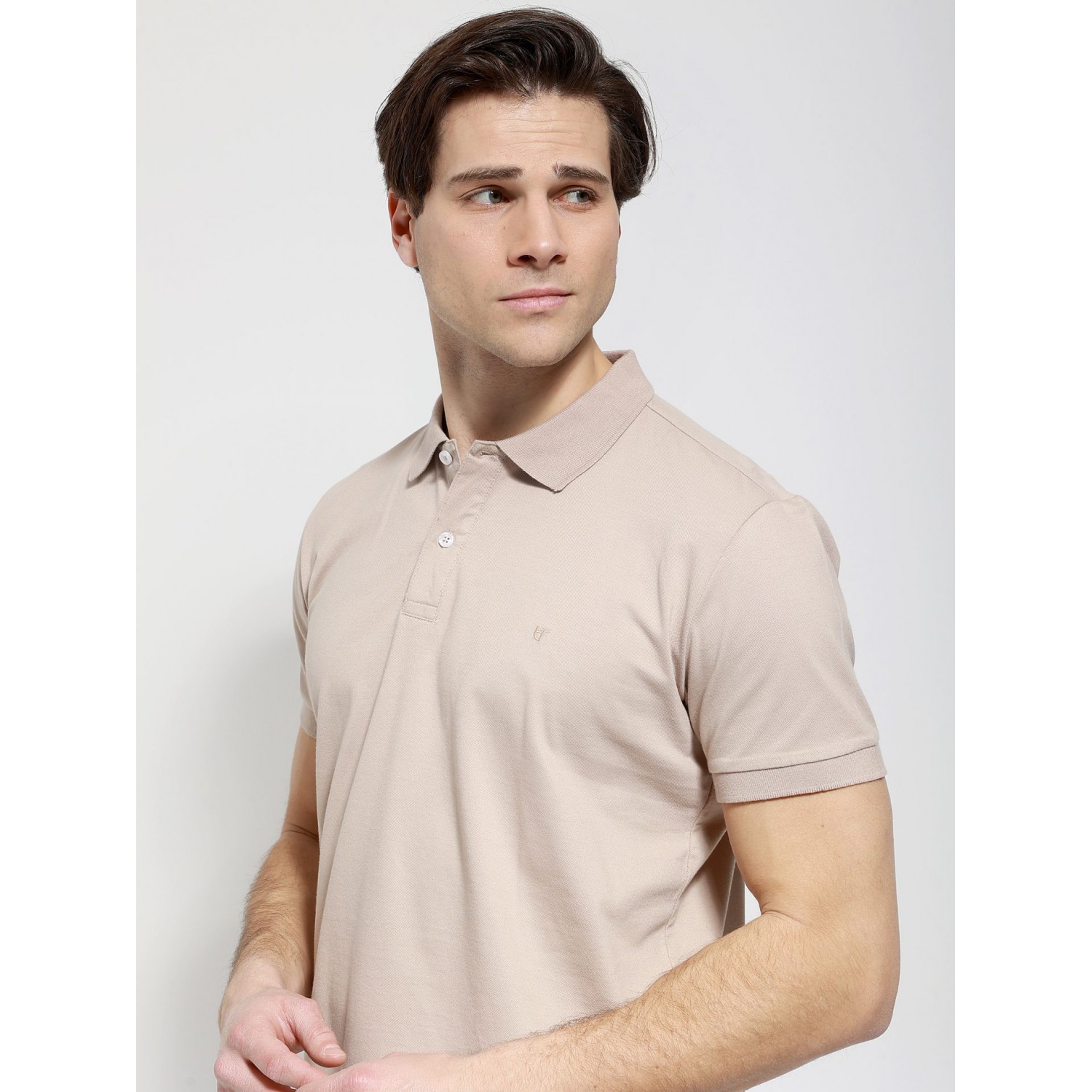 Life Style Butiken Ανδρική Κοντομάνικη Μπλούζα Polo LS1207070 Μπέζ