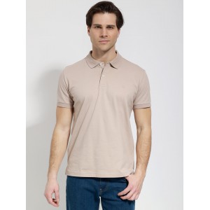 Life Style Butiken Ανδρική Κοντομάνικη Μπλούζα Polo LS1207070 Μπέζ