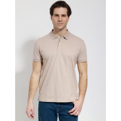 Life Style Butiken Ανδρική Κοντομάνικη Μπλούζα Polo LS1207070 Μπέζ