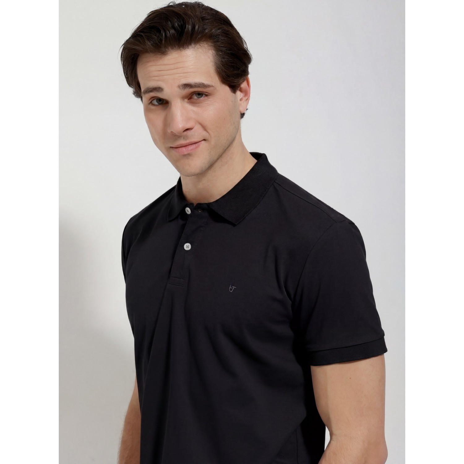 Life Style Butiken Ανδρική Κοντομάνικη Μπλούζα Polo LS1207070 Black