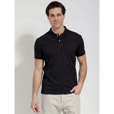 Life Style Butiken Ανδρική Κοντομάνικη Μπλούζα Polo LS1207070 Black