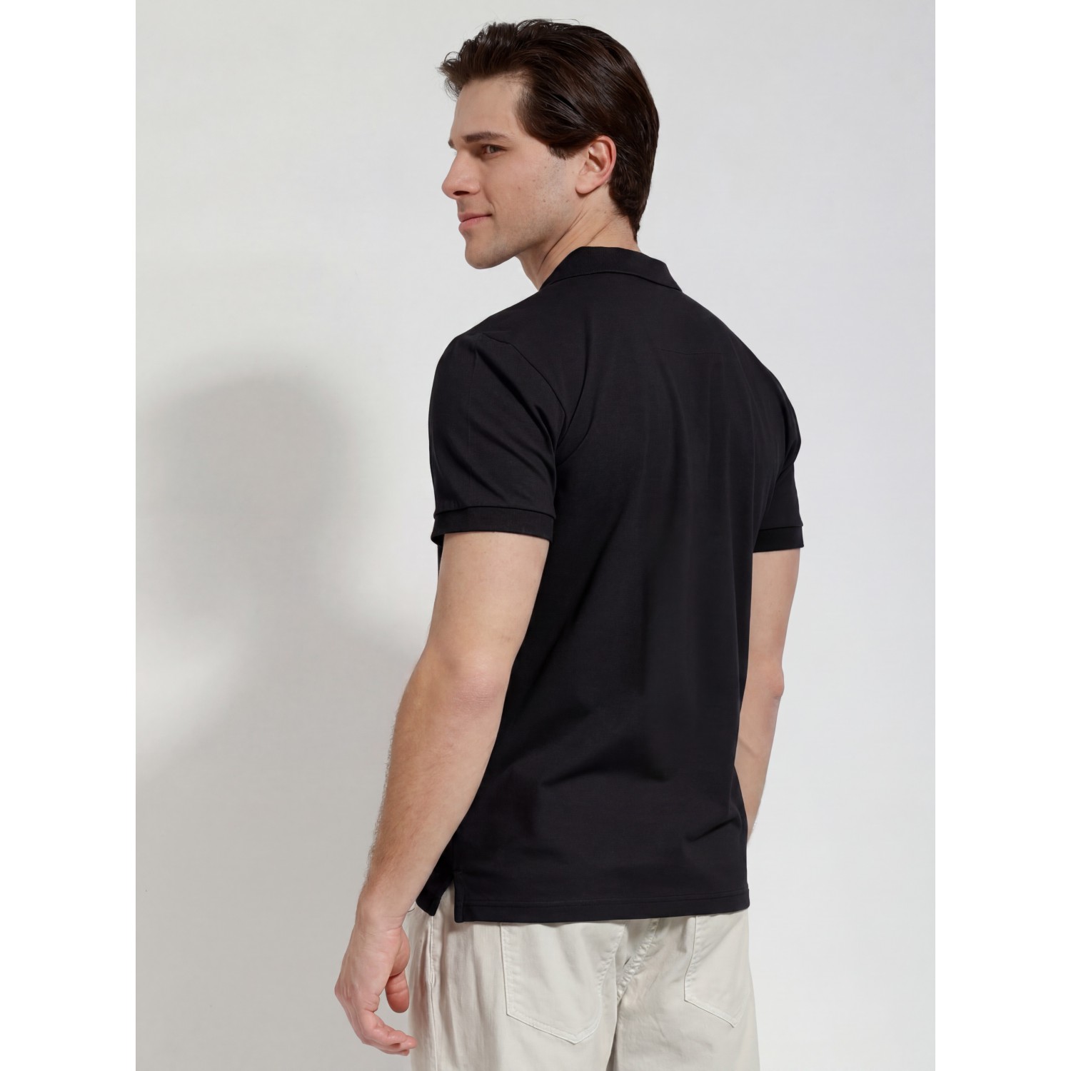 Life Style Butiken Ανδρική Κοντομάνικη Μπλούζα Polo LS1207070 Black