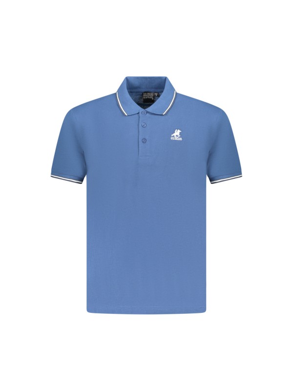 U.S Grand Polo equipment & apparel Ανδρική κοντομάνικη μπλούζα με γιακά  AU02660_NE23NERO Σιέλ