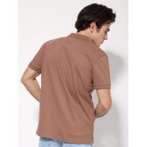 Life Style Butiken Ανδρική Κοντομάνικη Μπλούζα Polo LS1207070 Καφέ