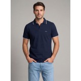 Life Style Butiken Ανδρική κοντομάνικη μπλούζα με γιακά Polo χωρίς κουμπιά LS12631080 Navy 2