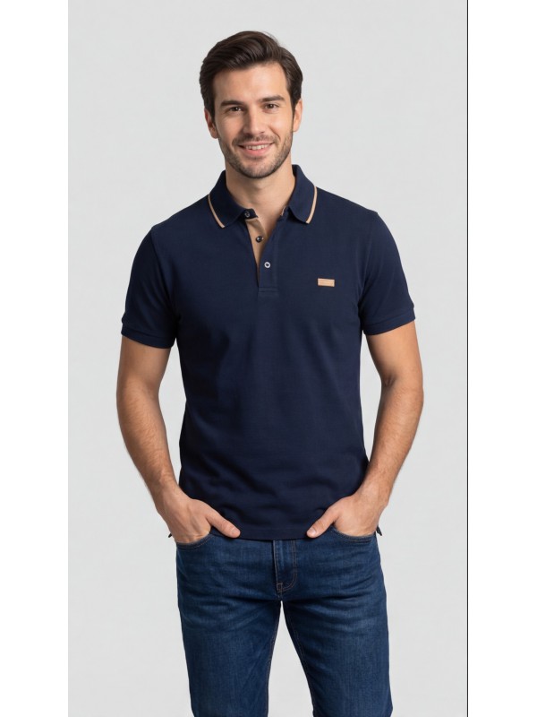 Life Style Butiken Ανδρική Κοντομάνικη Μπλούζα Polo LS12631082 Navy