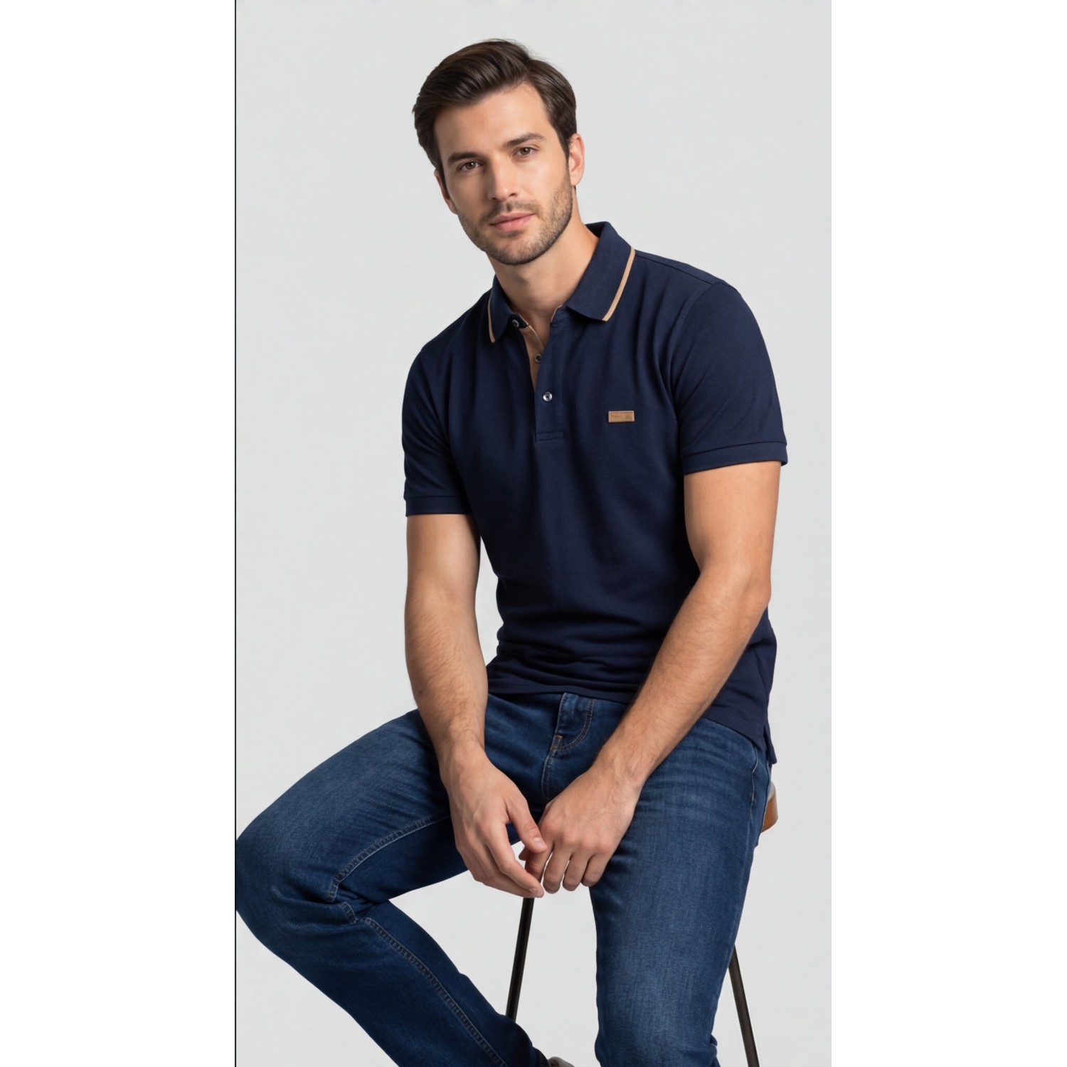 Life Style Butiken Ανδρική Κοντομάνικη Μπλούζα Polo LS12631082 Navy