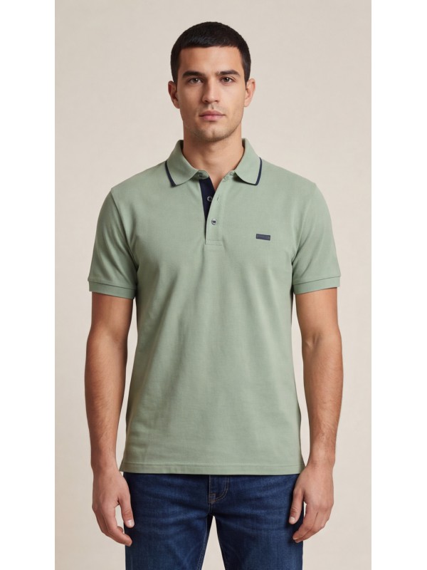 Life Style Butiken Ανδρική Κοντομάνικη Μπλούζα Polo LS12631082 Μέντα