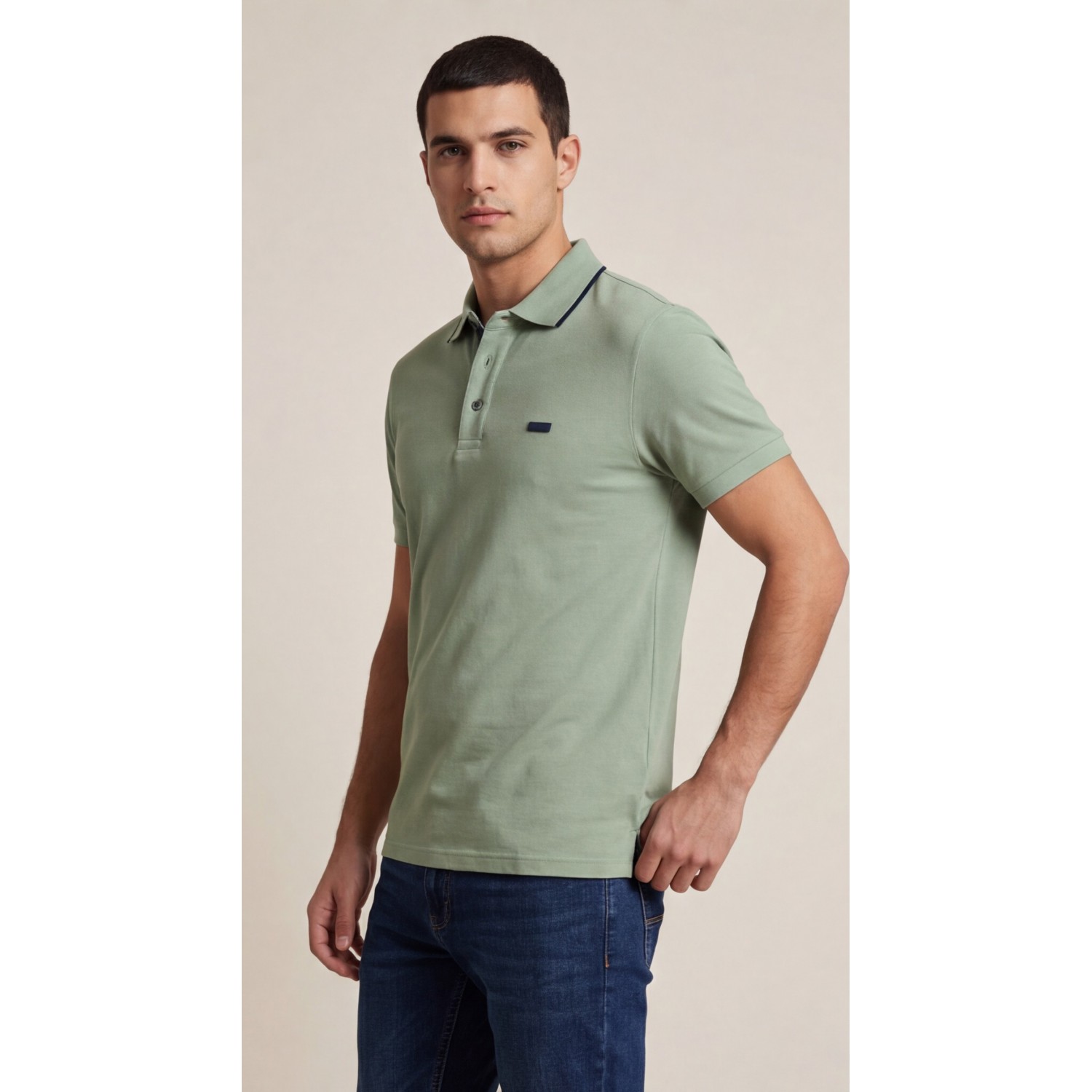 Life Style Butiken Ανδρική Κοντομάνικη Μπλούζα Polo LS12631082 Μέντα