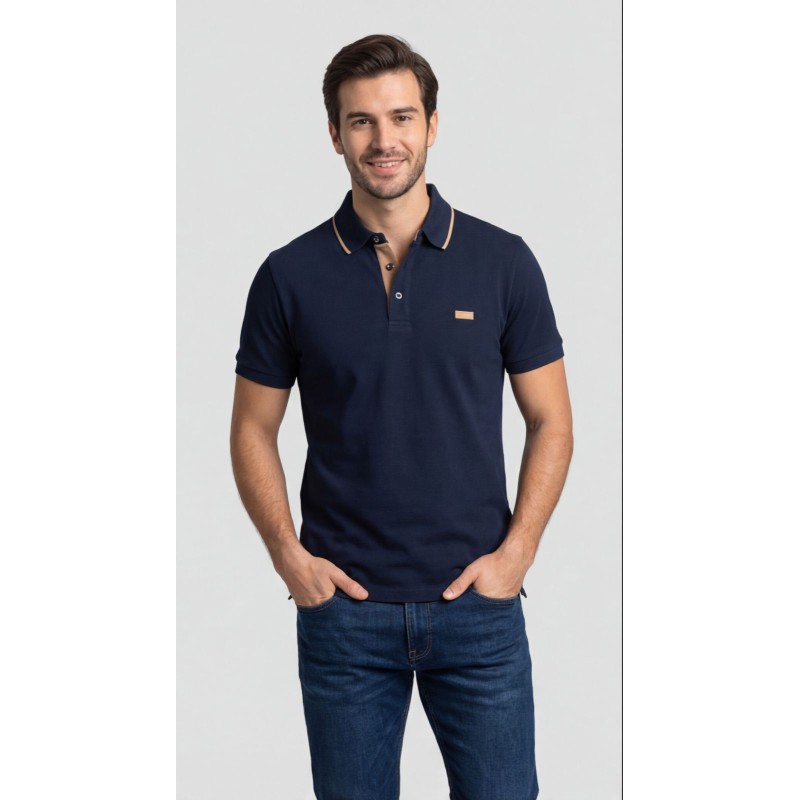 Life Style Butiken Ανδρική Κοντομάνικη Μπλούζα Polo LS12631082 Navy Ανδρικά