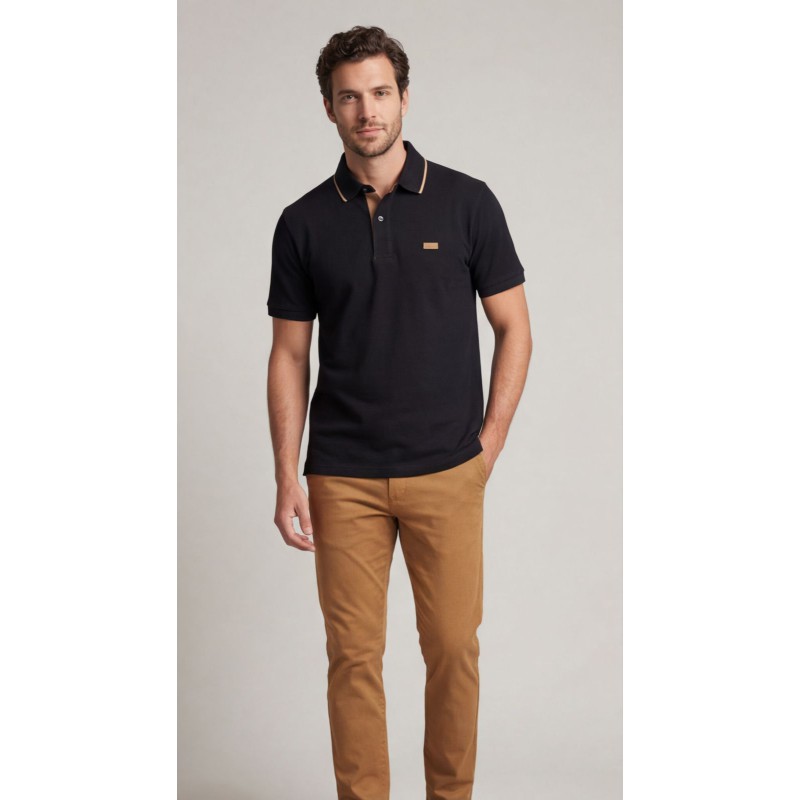 Life Style Butiken Ανδρική Κοντομάνικη Μπλούζα Polo LS12631082 Black Ανδρικά