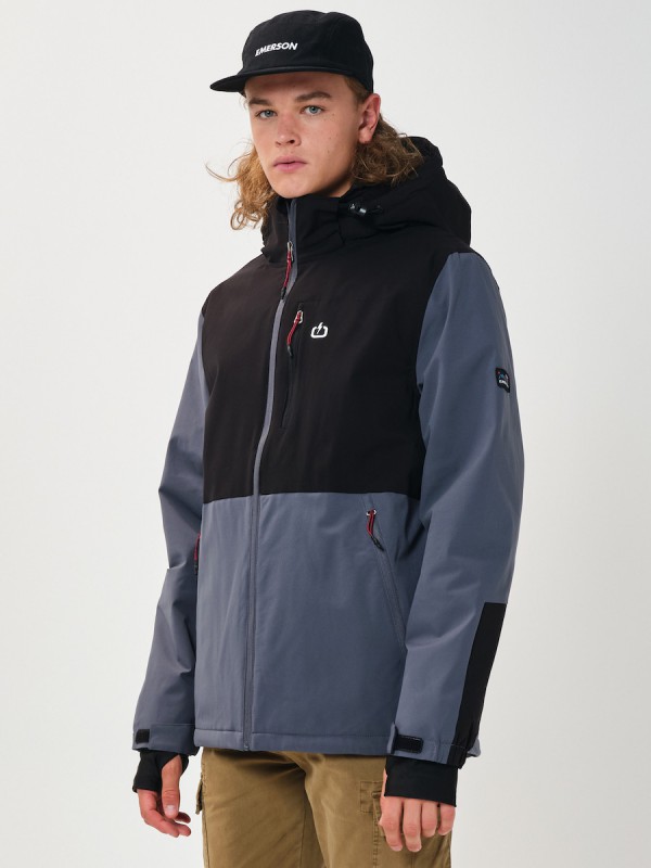 Emerson 202.EM10.76 Ανδρικό Μπουφάν για Χειμώνα Grey / Black