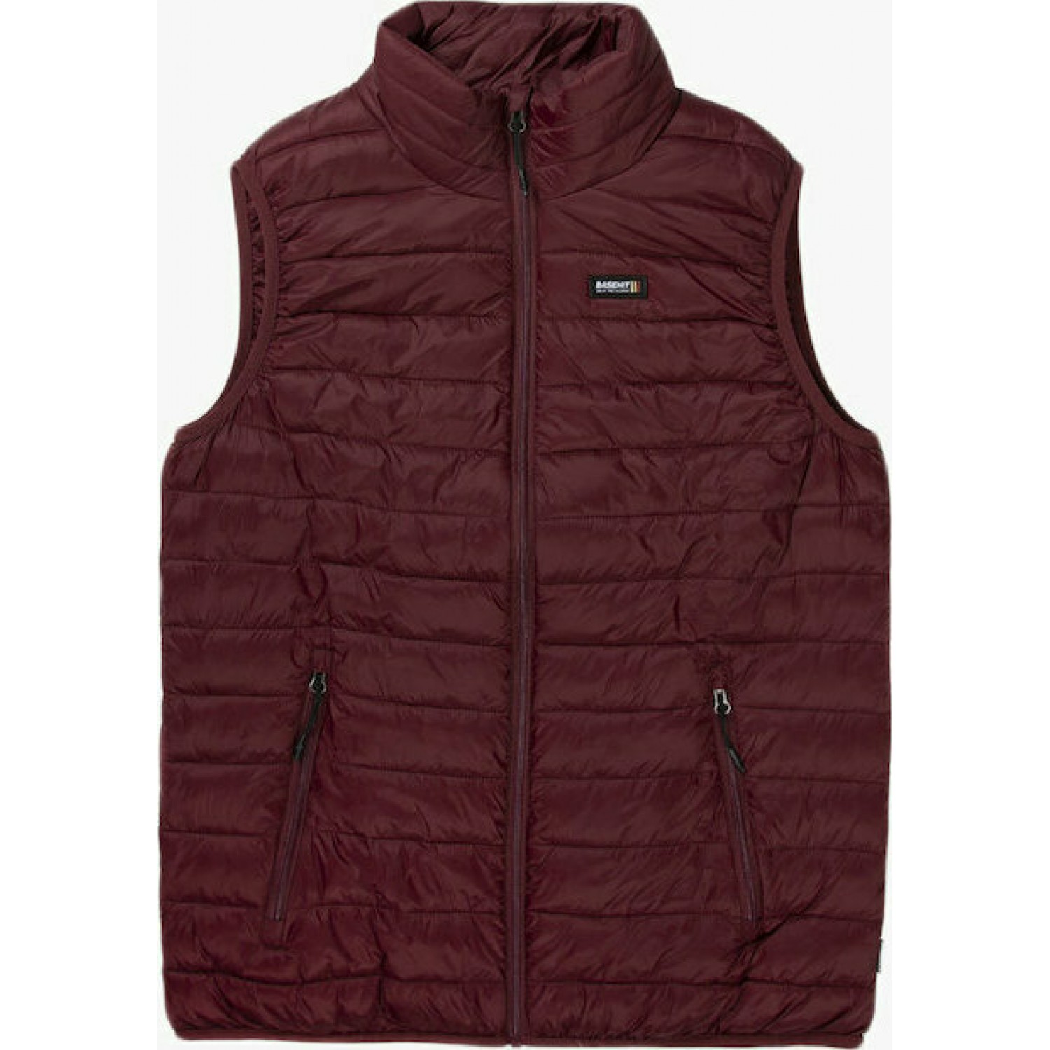 Basehit 202.BM10.141 Αμάνικο Ανδρικό Μπουφάν Puffer για Άνοιξη Bordeaux