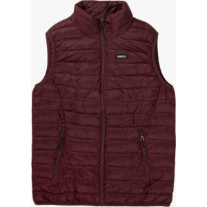 Basehit 202.BM10.141 Αμάνικο Ανδρικό Μπουφάν Puffer για Άνοιξη Bordeaux
