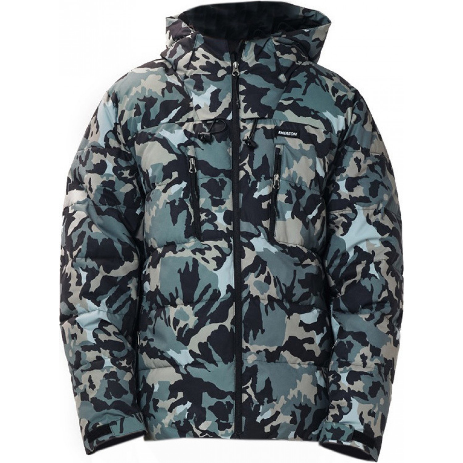 Emerson 202.EM10.15 Ανδρικό Μπουφάν Puffer Αδιάβροχο για Χειμώνα Olive Camo