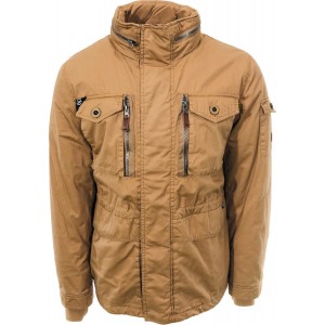 Ανδρικο μπουφάν Jacket βαμβακερό με ενσωματωμένη κουκούλα BASEHIT M1491 CT SAND