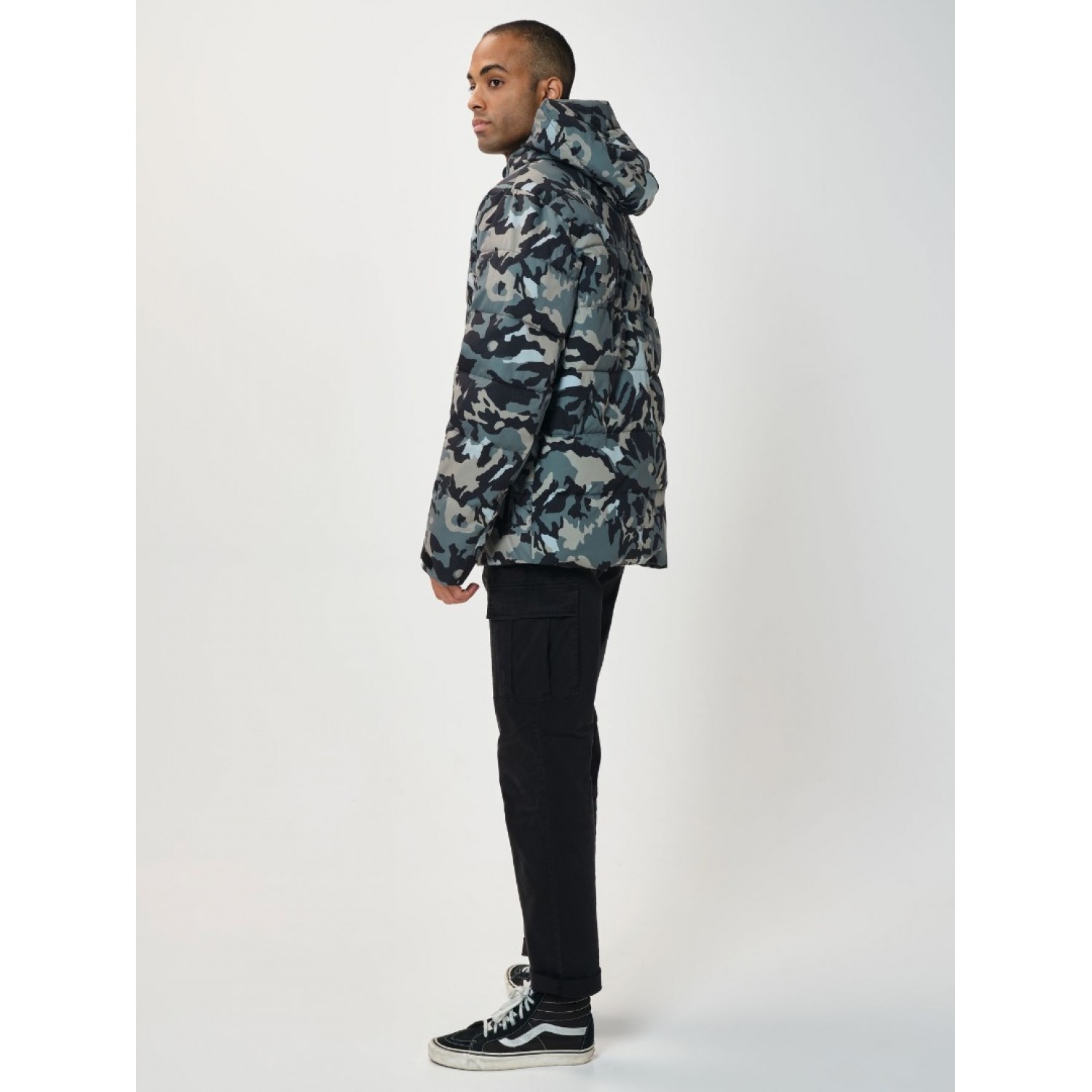 Emerson 202.EM10.15 Ανδρικό Μπουφάν Puffer Αδιάβροχο για Χειμώνα Olive Camo