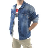 Ανδρικό Jean μπουφάν TRESOR 2535 ATLANTA ΜΠΛΕ 1