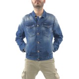 Ανδρικό Jean μπουφάν TRESOR 2535 ATLANTA ΜΠΛΕ 5
