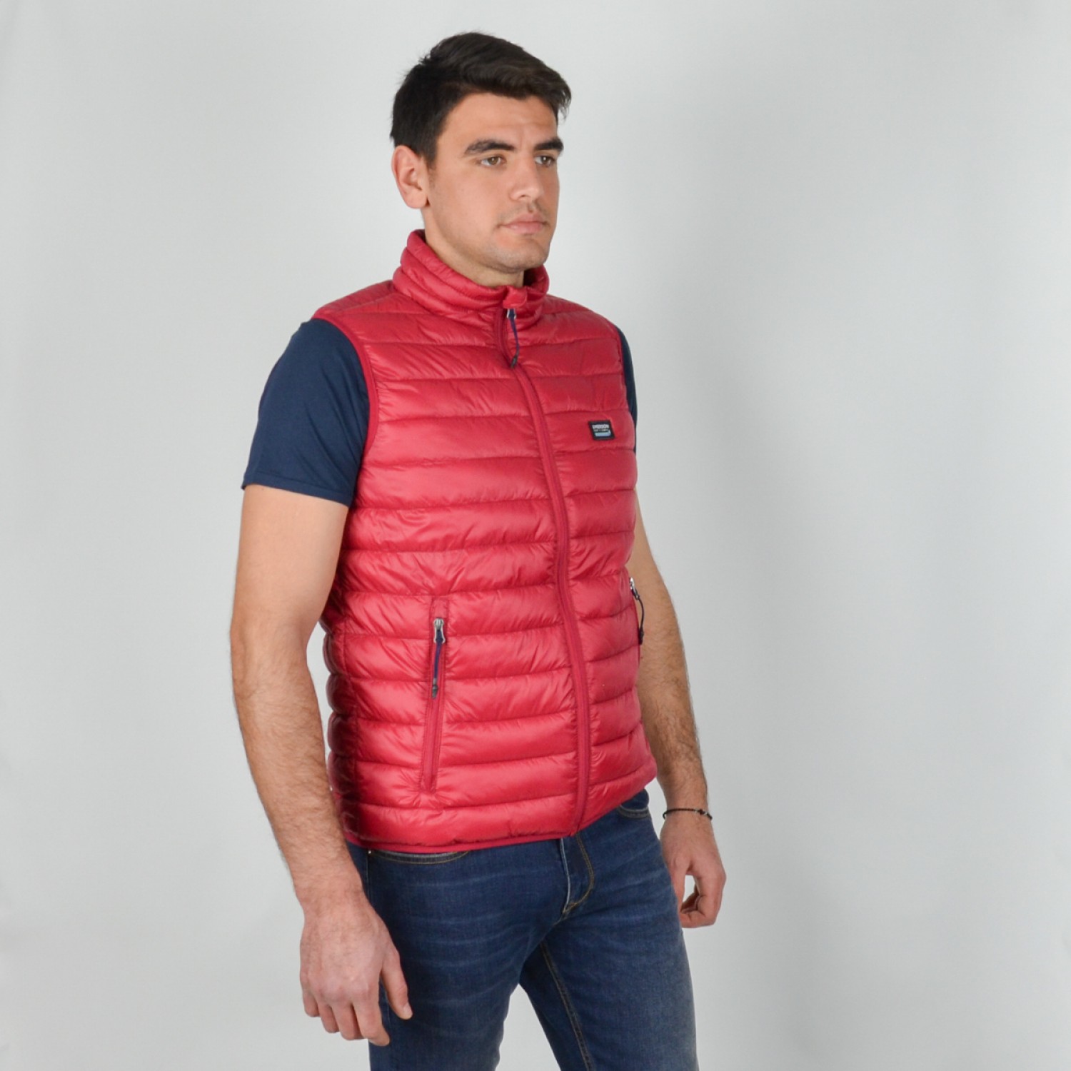 Emerson 201.EM10.140 Αμάνικο Ανδρικό Μπουφάν Puffer για Άνοιξη Κόκκινο