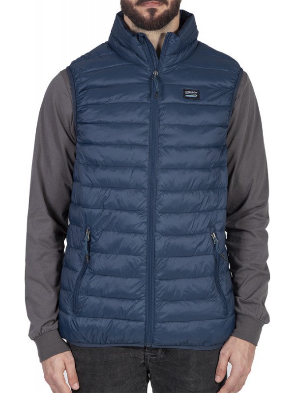 Emerson 202.EM10.140 Αμάνικο Ανδρικό Μπουφάν Puffer για Άνοιξη Navy