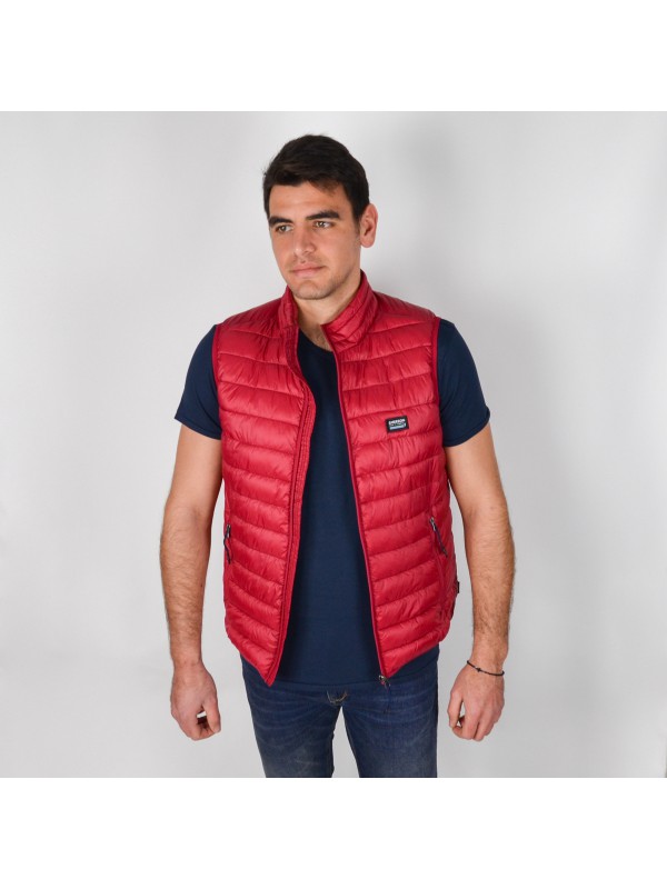 Emerson 201.EM10.140 Αμάνικο Ανδρικό Μπουφάν Puffer για Άνοιξη Κόκκινο